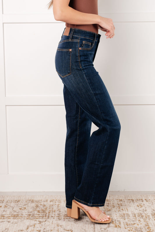 Alaina High Rise Judy Blue Classic Straight Jeans